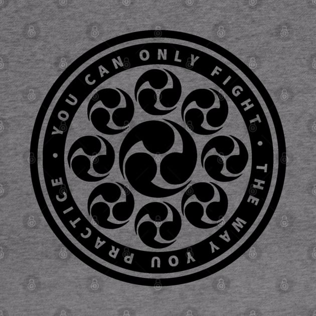 You can only fight the way you practice.” — Miyamoto Musashi (Crest - V.1) by Rules of the mind